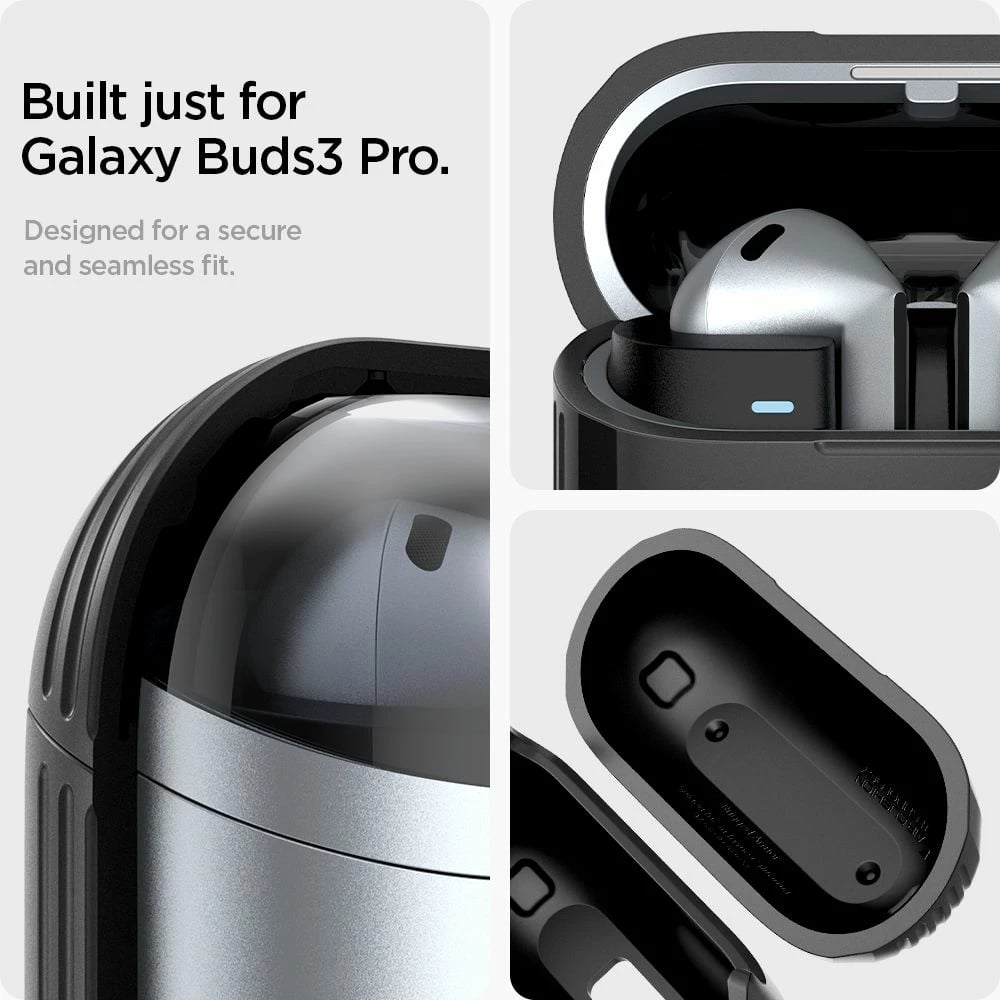 Mbështjellës Spigen Rugged Armor për Samsung Galaxy Buds 3 / 3 Pro, i zi