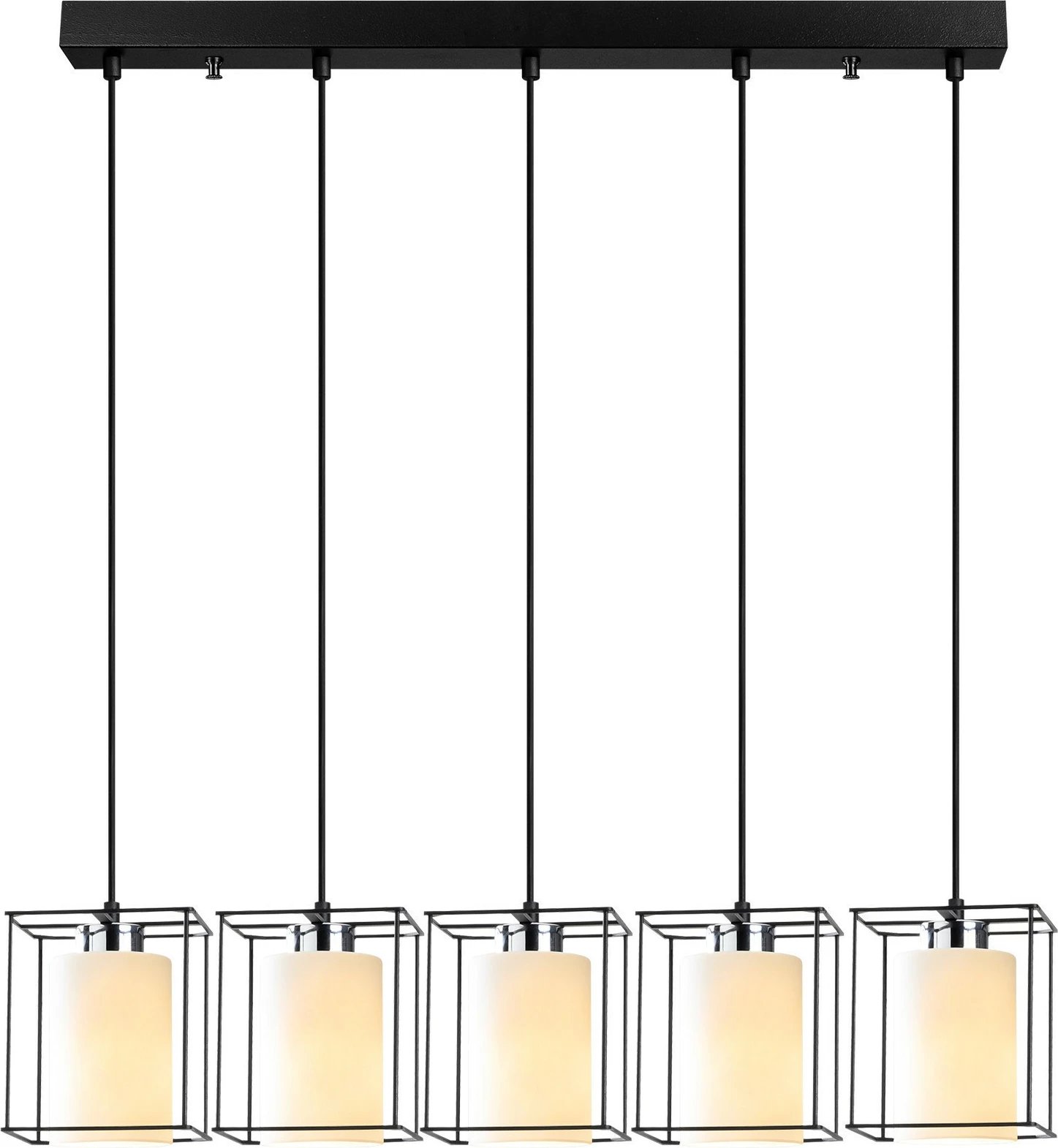 Llambadar Opviq Swank, i zi, 5 llampa, 85x113cm