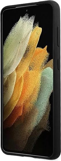Mbështjellës BMW Silicone Stripes M Collection për Samsung Galaxy S21+, i zi