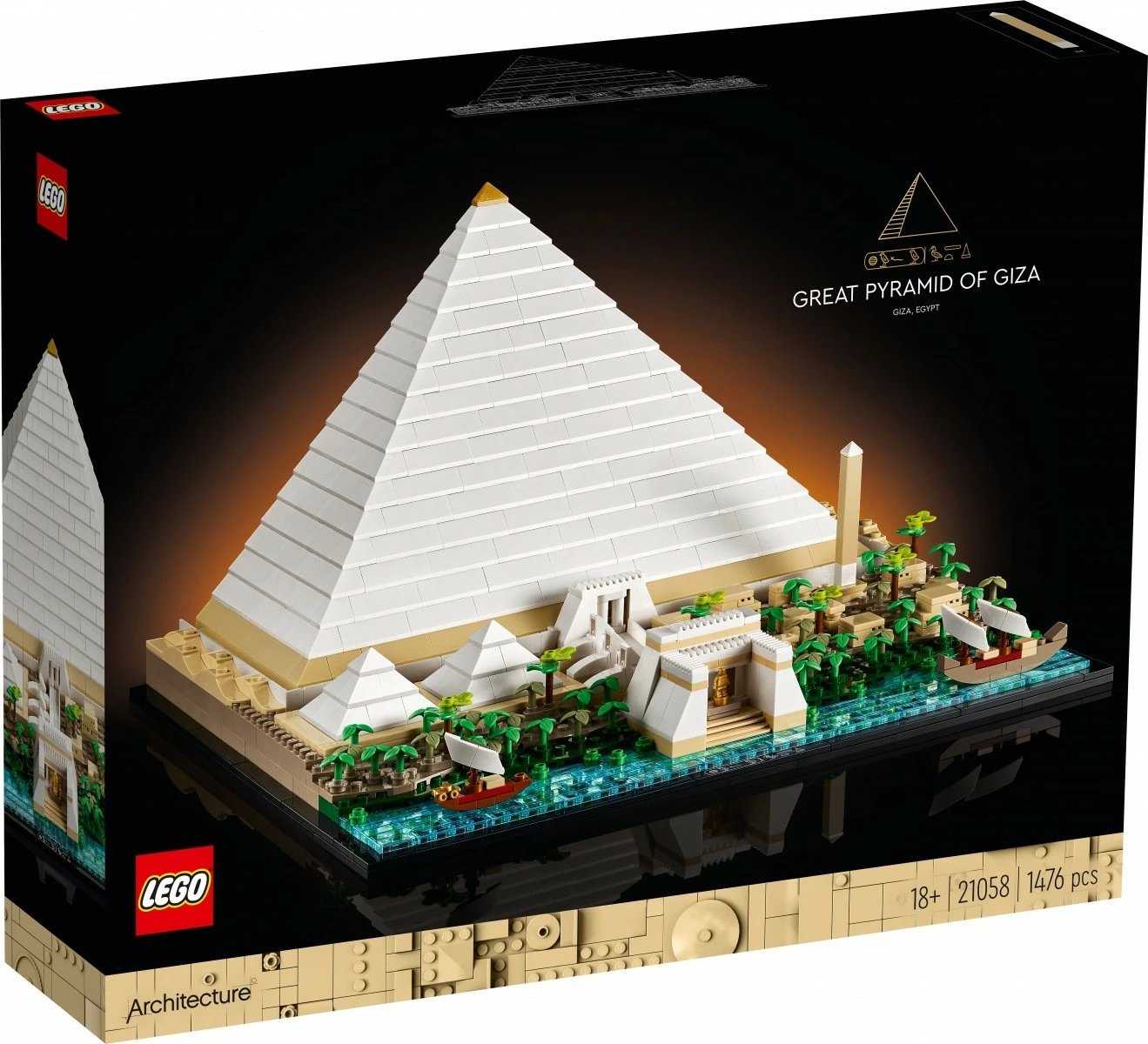 Set ndërtimi LEGO Architecture Pyramid of Khufu 21058, 1476 pjesë
