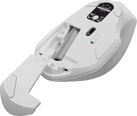Maus pa tela Natec Siskin 2 BT 5.0 + 2.4GHz, i bardhë
