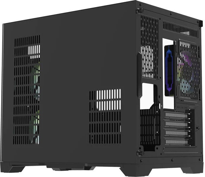 Kasë Darkflash FT418 me 6 ventilatorë aRGB, Mini Tower, e zezë