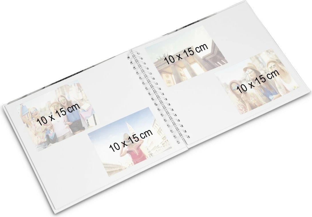 Album me spirale Hama 3818, 50 faqe, 24x28 cm, zi/bardhë Album me spirale Hama 3818, 50 faqe, 24x28 cm, zi/bardhë