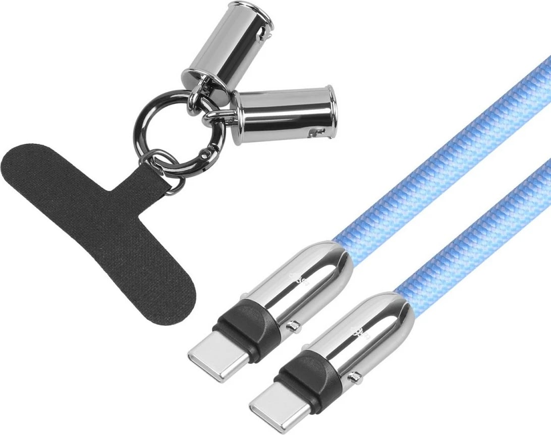 Kabllo USB C 2-në-1 TB AKTBXKUCCSMY10N, 1m, Azur