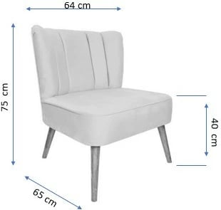 Karrige krahu Moon River, ngjyrë mustard, Atelier del Sofa