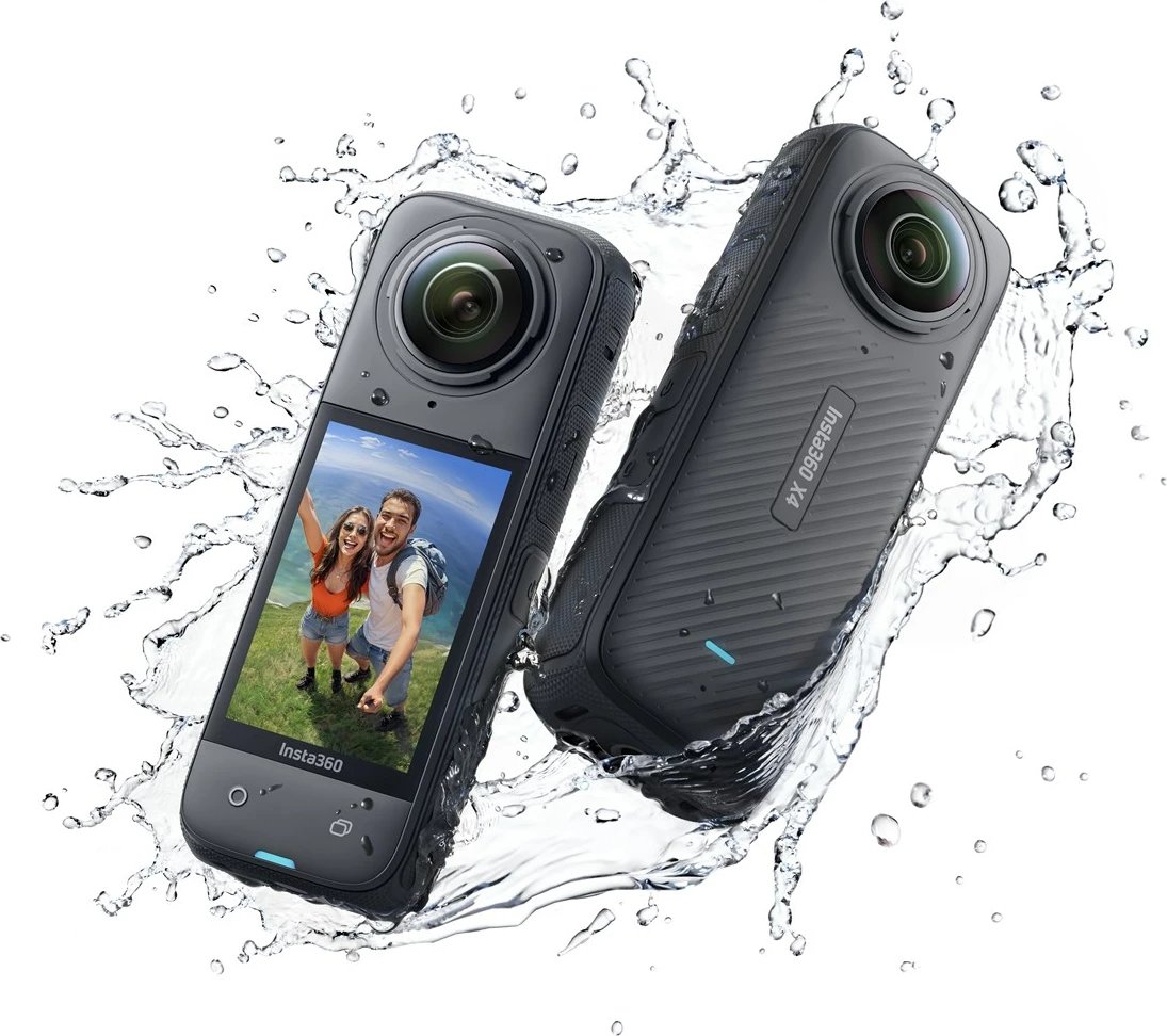 Kamerë aksioni Insta360 X4, 72 MP, 8K Ultra HD, Wi-Fi, E zezë