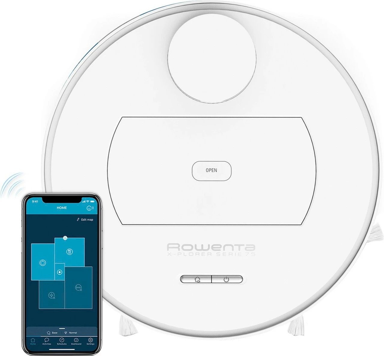 Fshesë robotike Rowenta RR7687WH X-plorer Series 75 0.40 L autonomi 150 min e bardhë