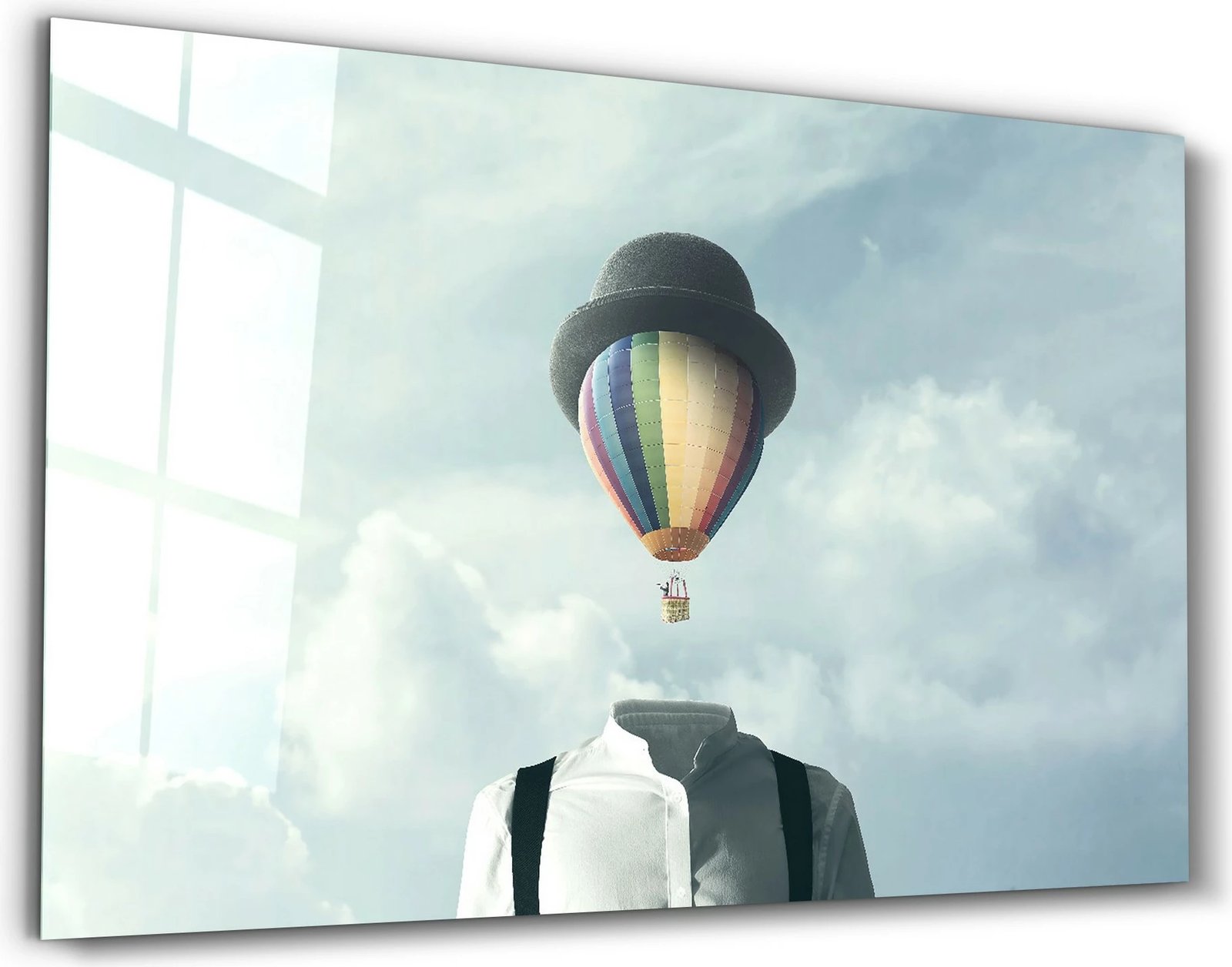 Pikturë dekorative prej xhami të temperuar, shumëngjyrëshe, Wallity CAM-5015, 46x72cm