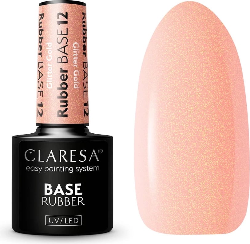Bazë gome për thonj Claresa Rubber Base 12 për femra, 5g