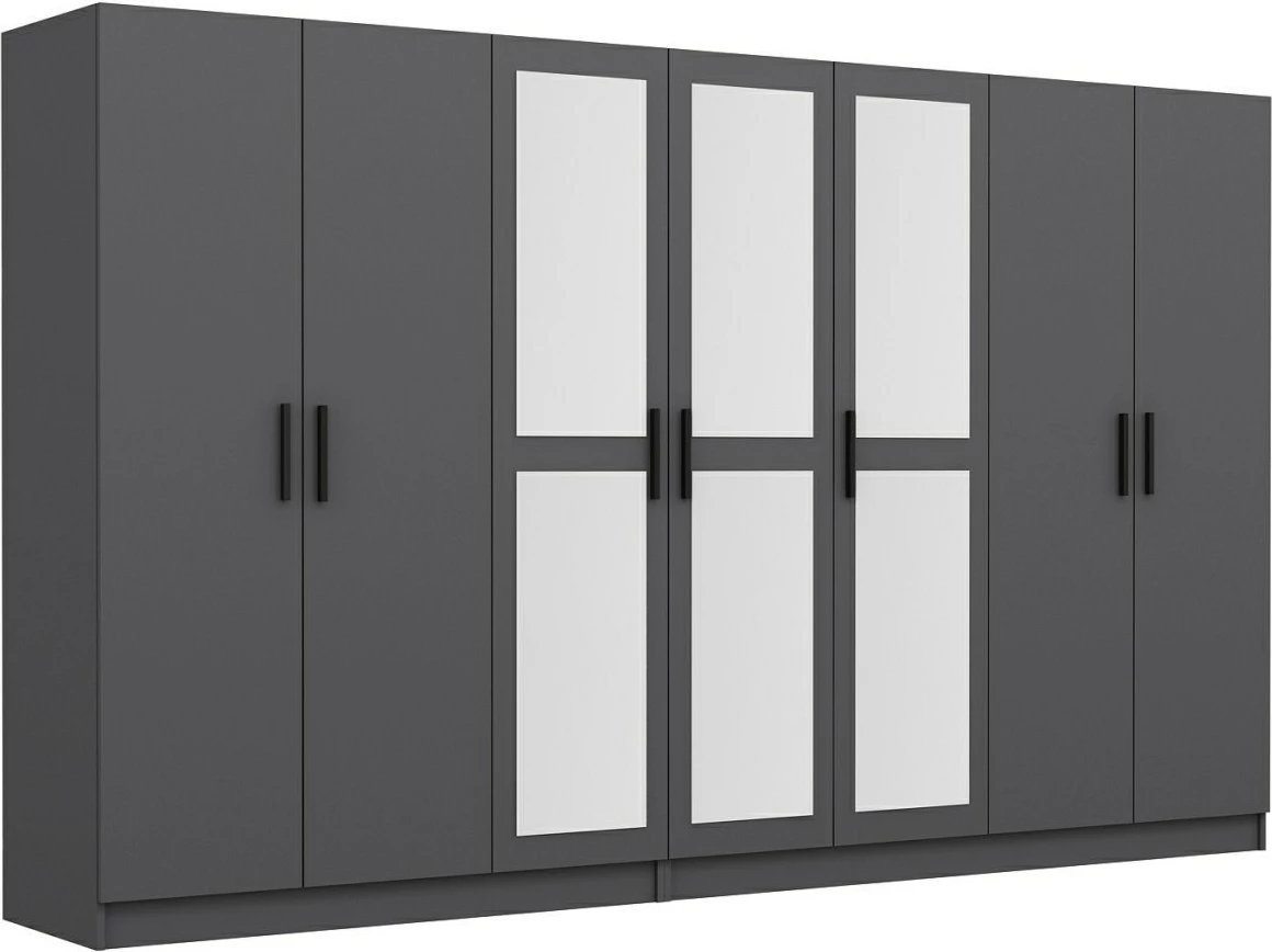 Dollap Skye Decor, ngjyrë antracit, 315x190x52cm