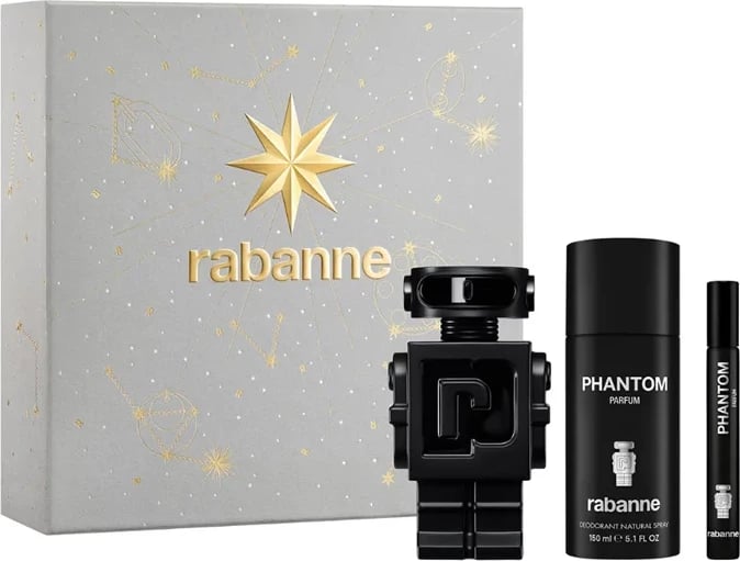 Eau de Parfum set për meshkuj Paco Rabanne Phantom 100ml, 3 pjesë
