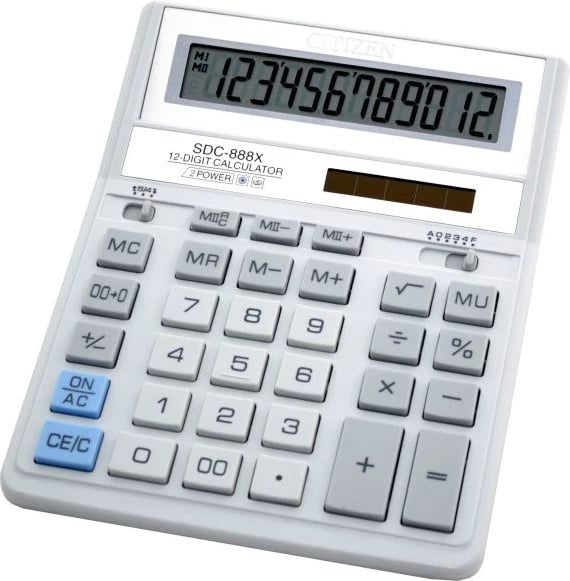Kalkulator Citizen SDC-888X, i bardhë 