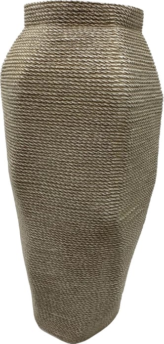 Vazo Kimolos, polirezine, ngjyrë bezhë, 19x18x39cm