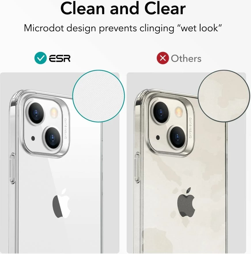 Mbështjellës ESR Project Zero për iPhone 13 / iPhone 14, Transparent
