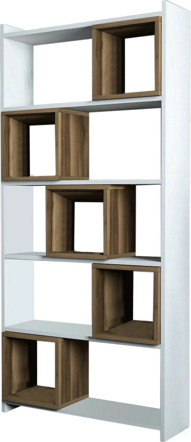 Raft librash Hanah Home, Box, bardhë dhe arre