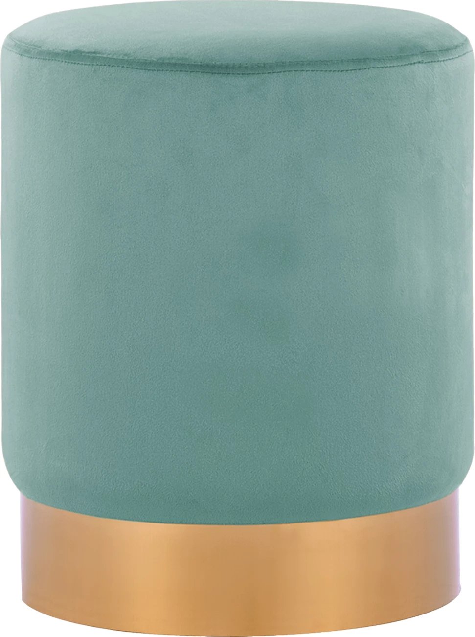 Karrige për bar LEVY FH8408.07, ngjyrë fëstëk, kadife, me bazë të artë, Φ35x43H cm