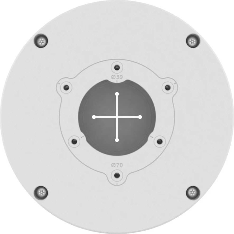 Kuti lidhëse Hanwha SBO-140BW, alumini, 143mm, e bardhë