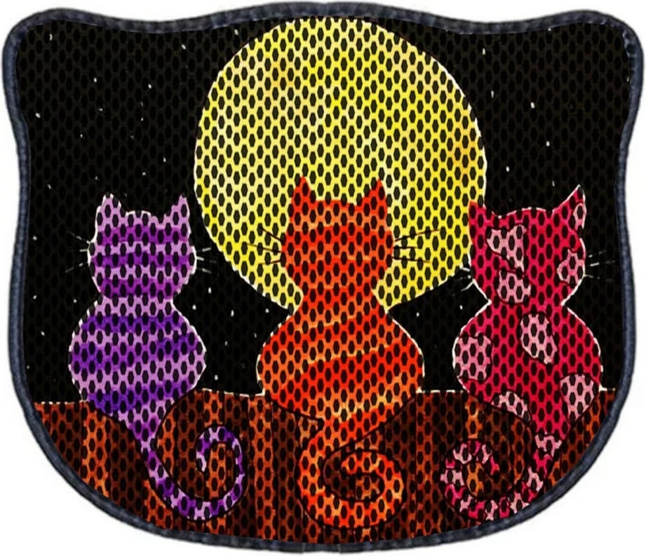 Tapet për rërë të maceve, shumëngjyrësh, Paws & Whiskers, Kdkafa0107