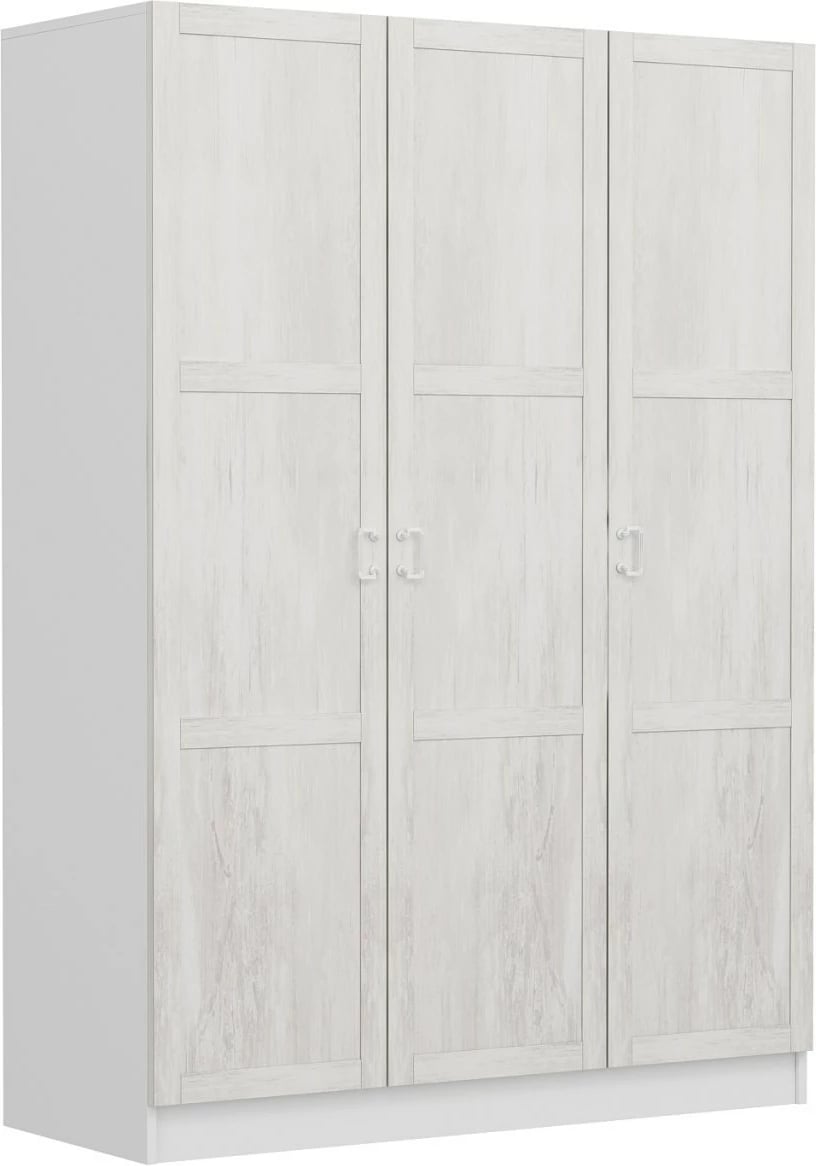 Dollap Skye Decor, ngjyrë e bardhë, 135x210x52 cm