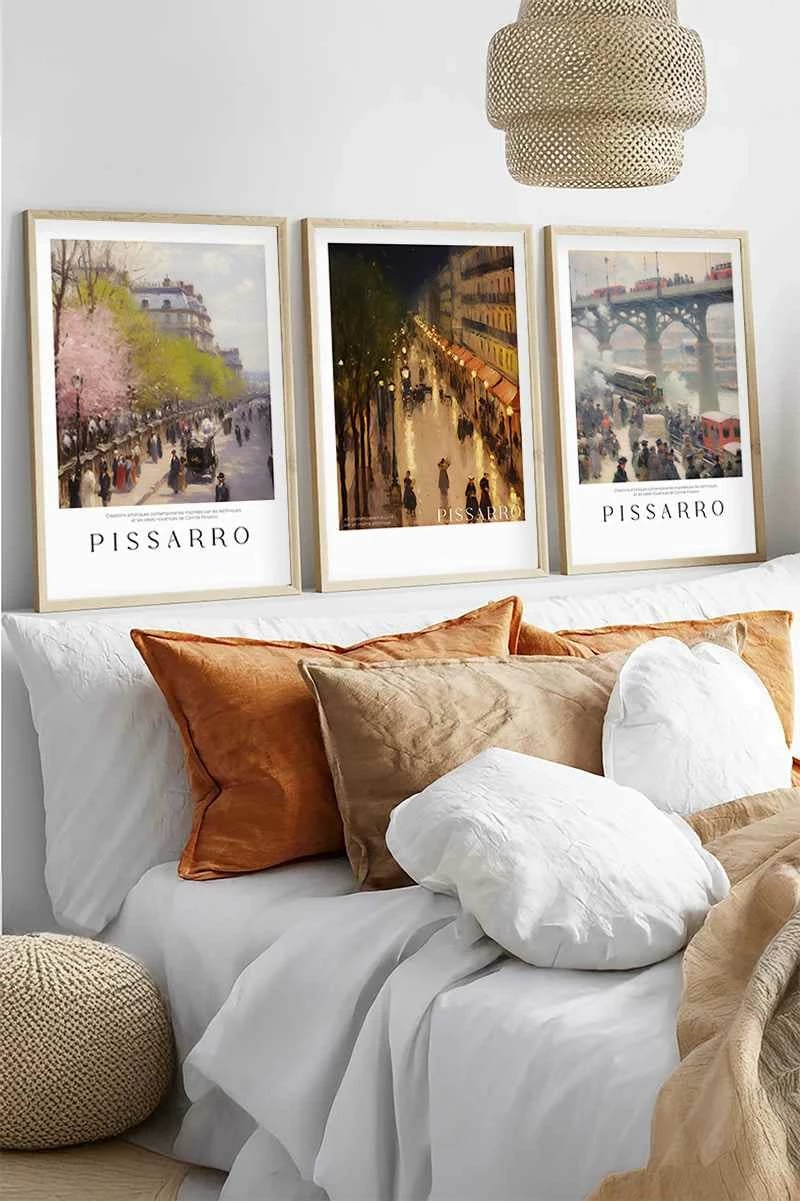 Pikturë dekorative me kornizë MDF (3 copë), Wallity, Huhu553, 40x60