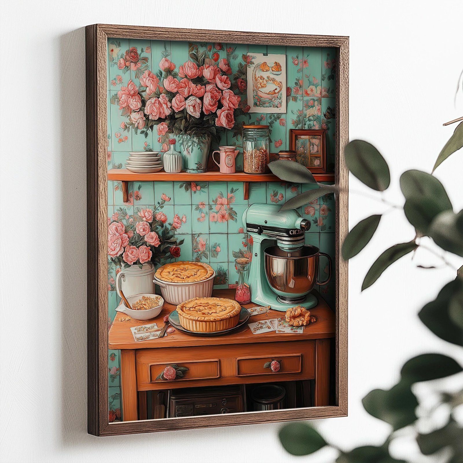 Pikturë dekorative me kornizë MDF, Wallity, TUN117-XL, shumëngjyrëshe, 50x70x3.5cm