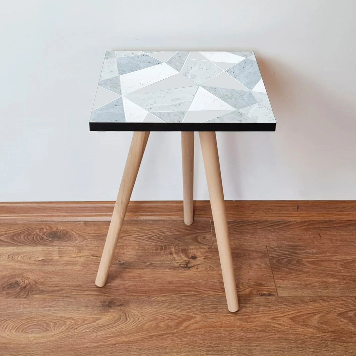 Tavolinë anësore Skye Decor, e bardhë-gri, Shp175