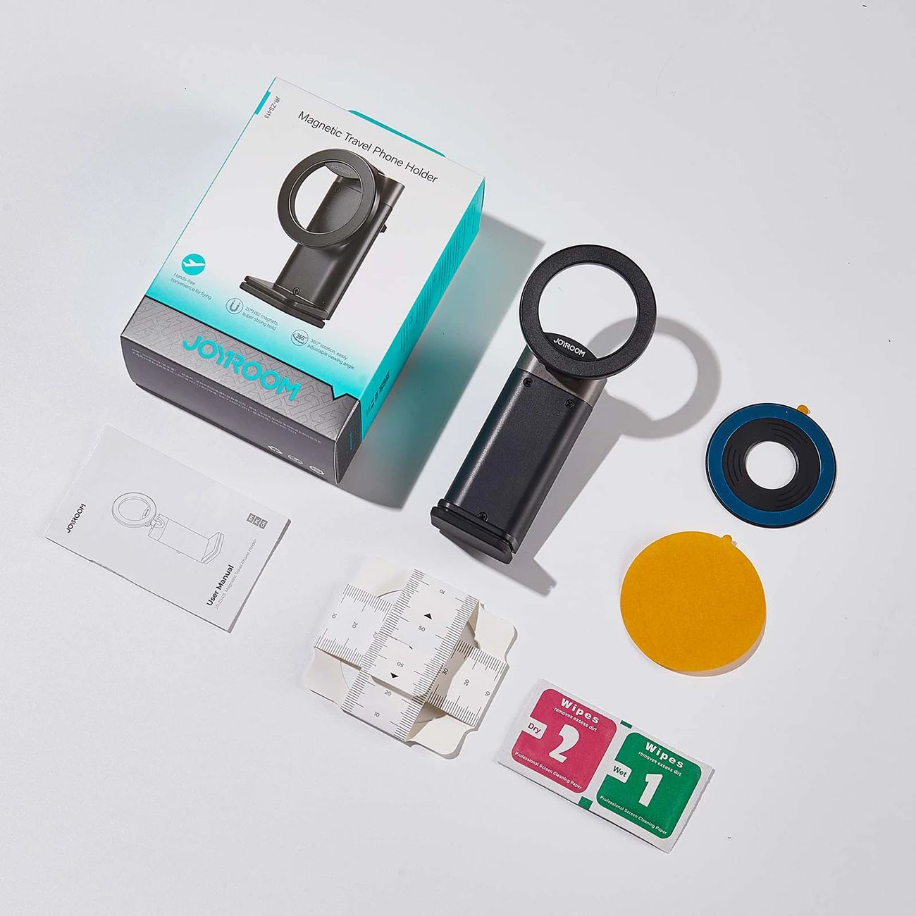 Mbajtës magnetik udhëtimi për telefon Joyroom JR-ZS413, për telefona 4.7-7.0", i zi