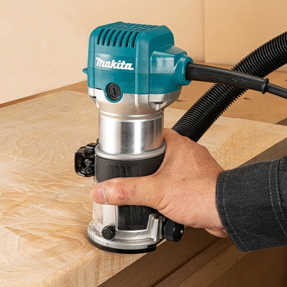 Frezer elektrik Makita RT0702CX2J, 710W, 6/8mm, zi/gri/jeshile