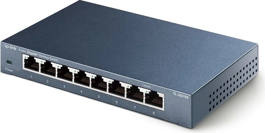 Switch TP-Link 8-Port 10/100/1000Mbps, Desktop, Unmanaged, Gigabit Ethernet