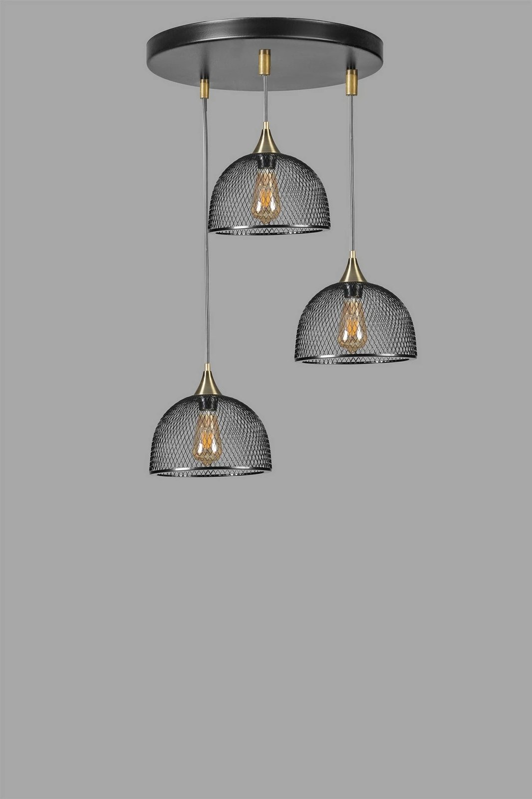 Llambë tavani Opviq, Rota 3 pjesë, ngjyrë e zezë