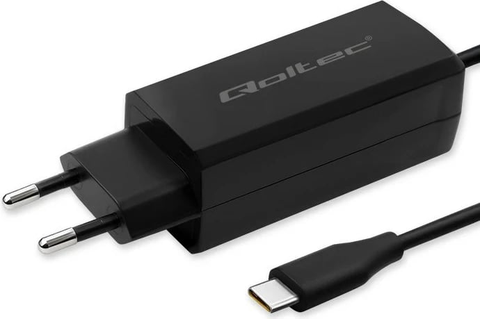 Karikues universal Qoltec 52419, 65W, GaN, USB-C 3.1, i zi