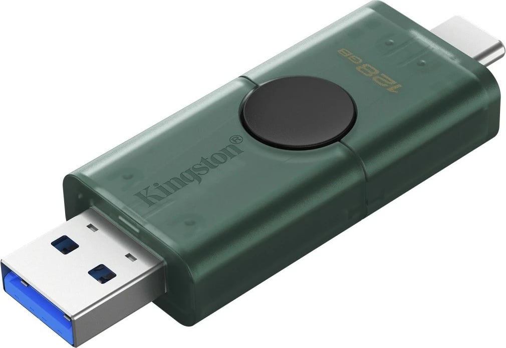 Pendrive Kingston DataTraveler DuoG2 128GB, USB-A/USB-C, Gjelbër