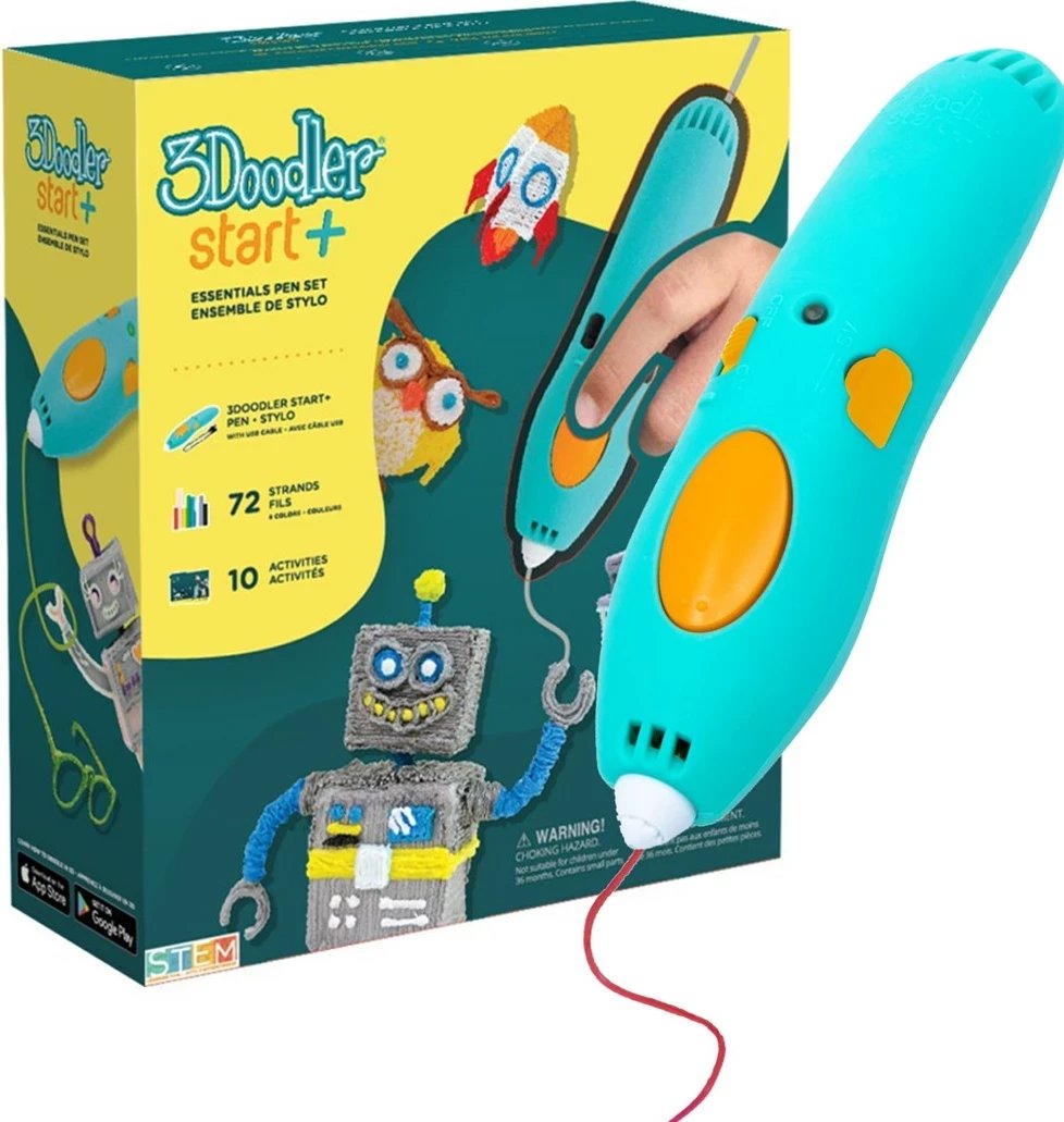 3D Pen 3Doodler Start Plus, Turquoise, Yellow