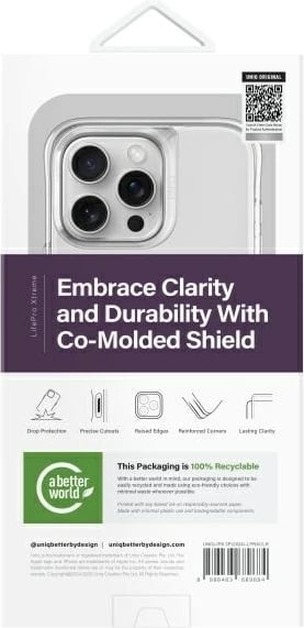 Mbështjellës UNIQ LifePro Xtreme për iPhone 16 Pro, Transparent