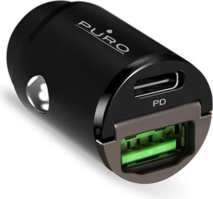 Karikues veture Puro Mini 30W, USB-C & USB-A, i zi