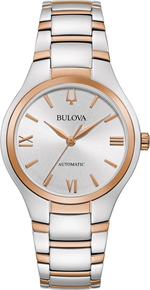 Orë dore BULOVA 98L313, argjend me rozë të artë