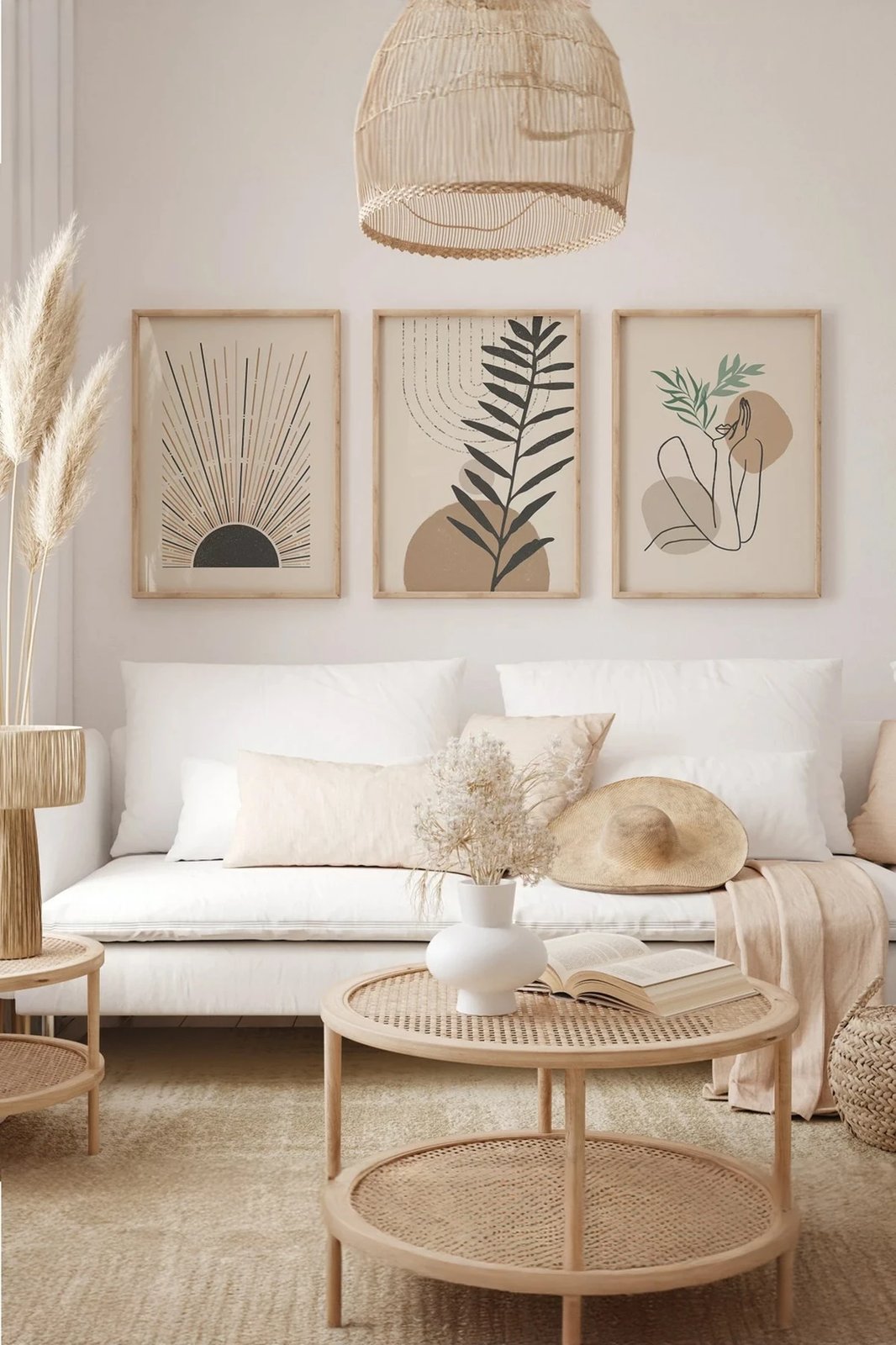 Pikturë dekorative me kornizë (3 copë), Wallity, 3Dartsohoset18