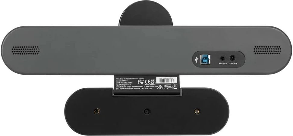 Sistem video-konference Targus All-in-One 4K, 8.5MP, altoparlantë të integruar, mikrofonë, i zi