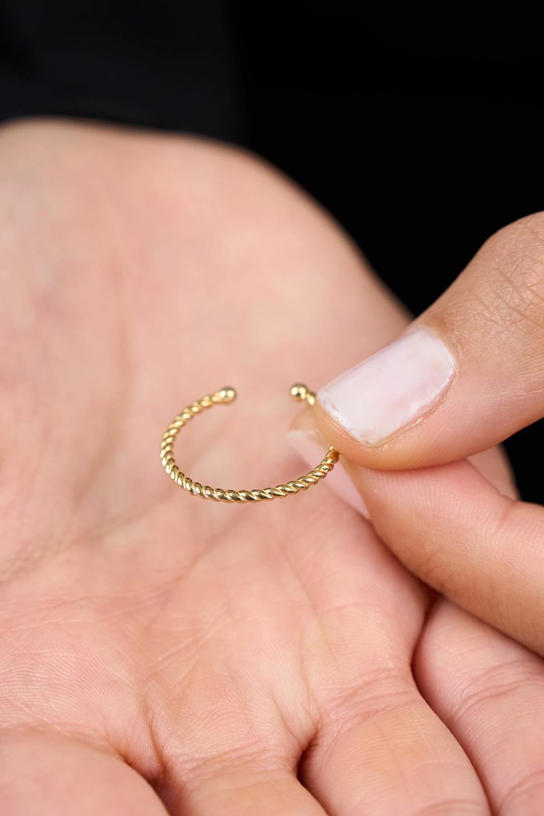 Unazë argjendi Elika, ngjyrë ari, FA182832A