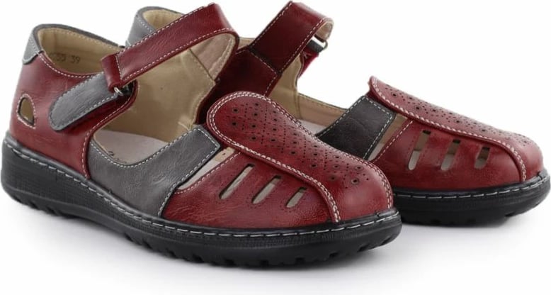 Këpucë për femra Unisoft, të kuqe