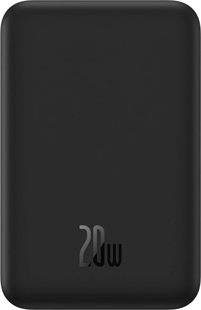 Powerbank Baseus Magnetic Mini 20000 mAh 20W me kabllo USB-C/USB-C, e zezë