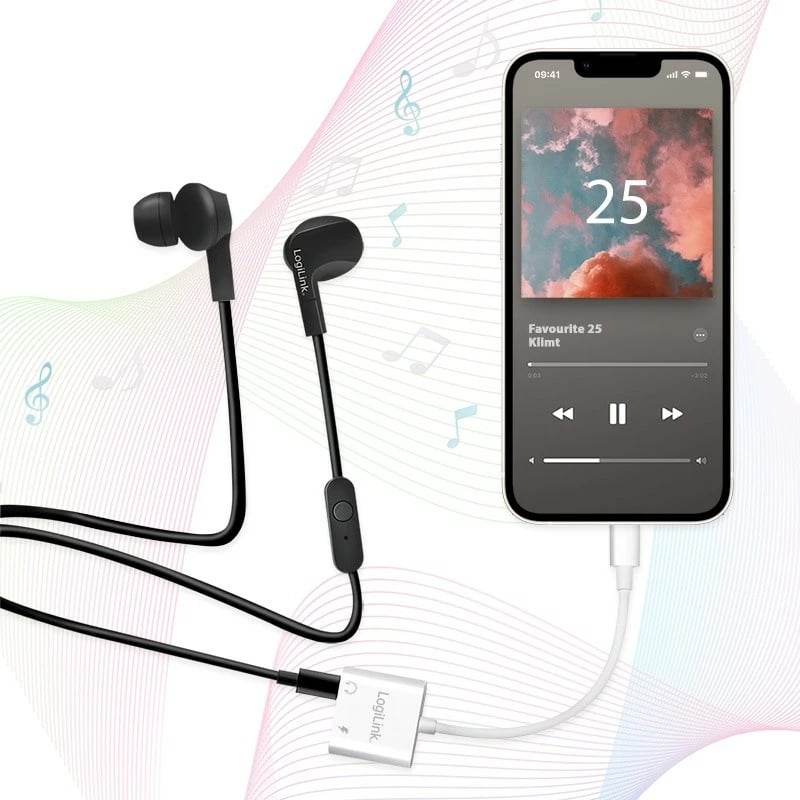 Adapter USB-C LogiLink UA0433, 2x USB-C, PD 60W, Audio, Bardhë Adapter USB-C LogiLink UA0433, 2x USB-C, PD 60W, Audio, Bardhë