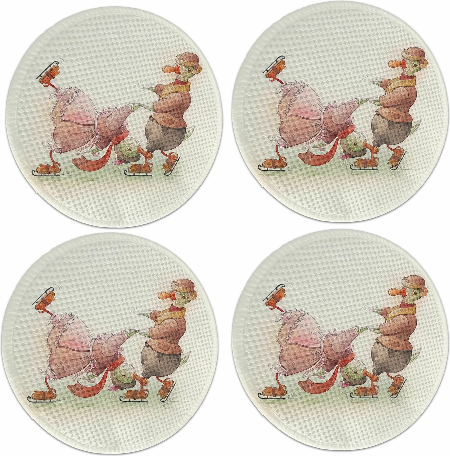 Set nënshtrues tavoline Hermia Concept, shumëngjyrësh, 4 copë, 37cm