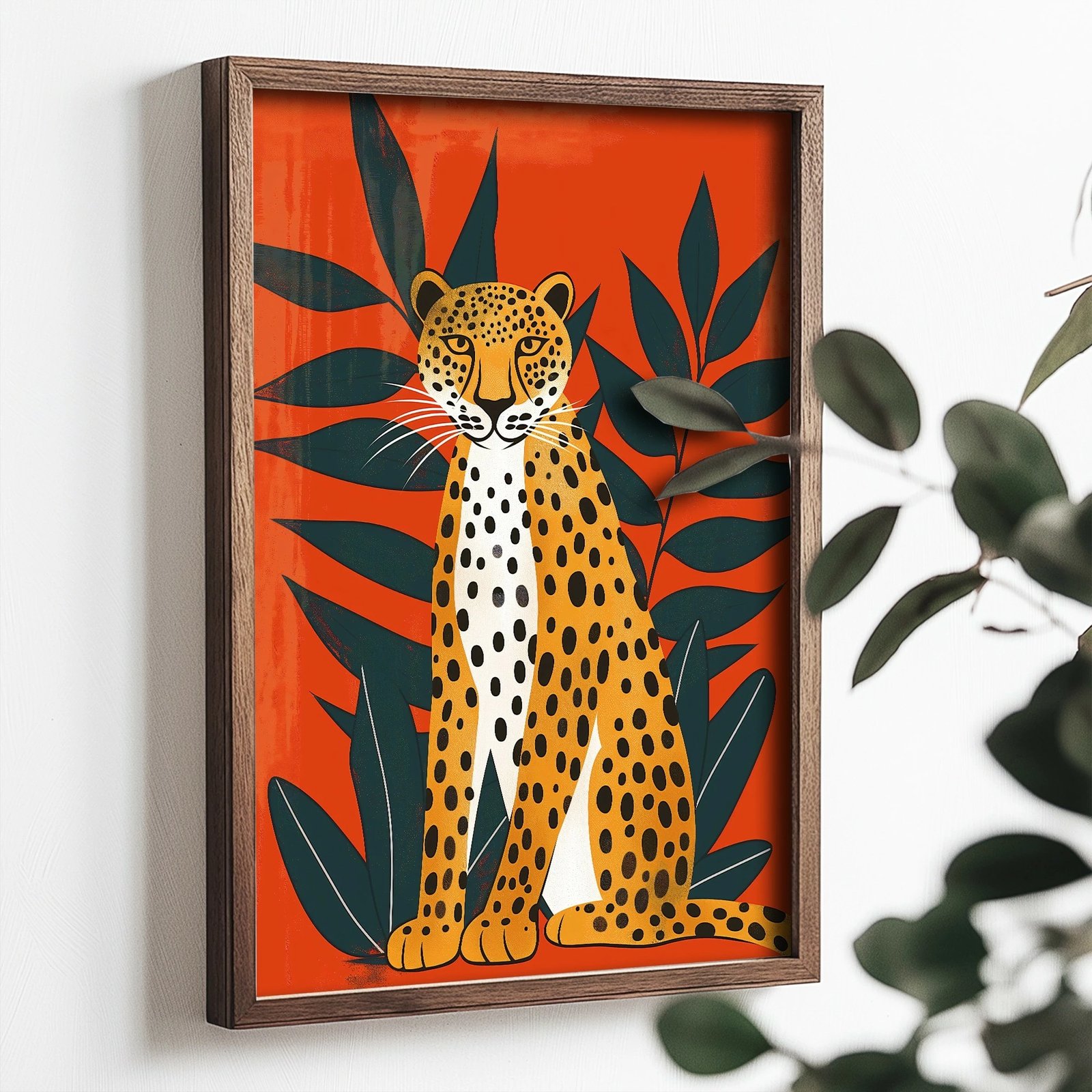 Pikturë dekorative me kornizë, MDF, shumëngjyrëshe, TUN057-L