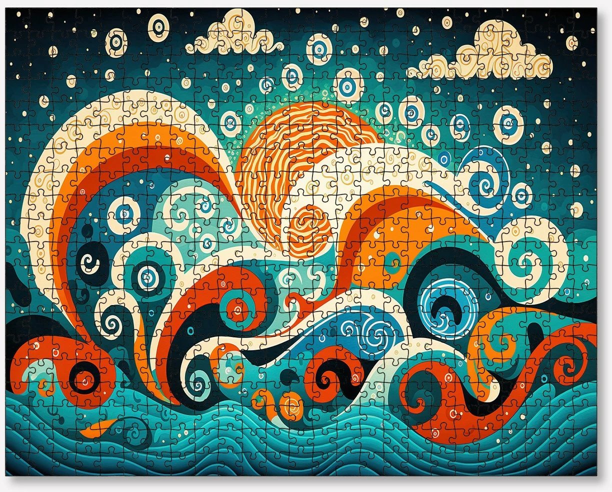 Puzzle 1000 copë, shumëngjyrësh, Evila Originals, PZL_0101_1000