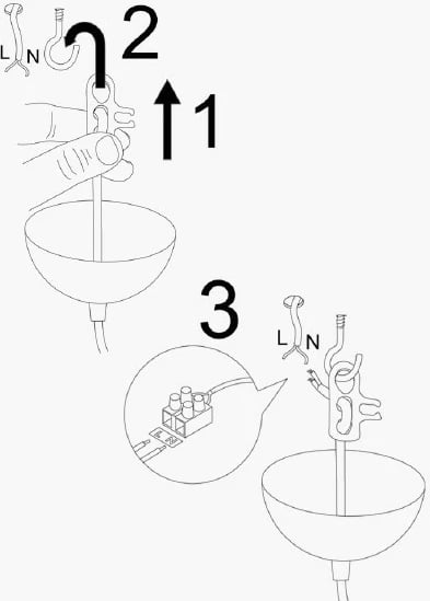 Llambë tavani moderne Opviq, Sağlam - 3761, bakër/ari, lartësi e rregullueshme
