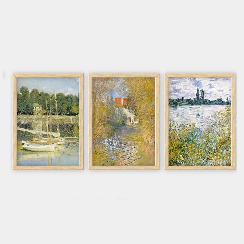 Pikturë dekorative me kornizë (3 copë), Wallity, 3NTC_UN2680258_3545