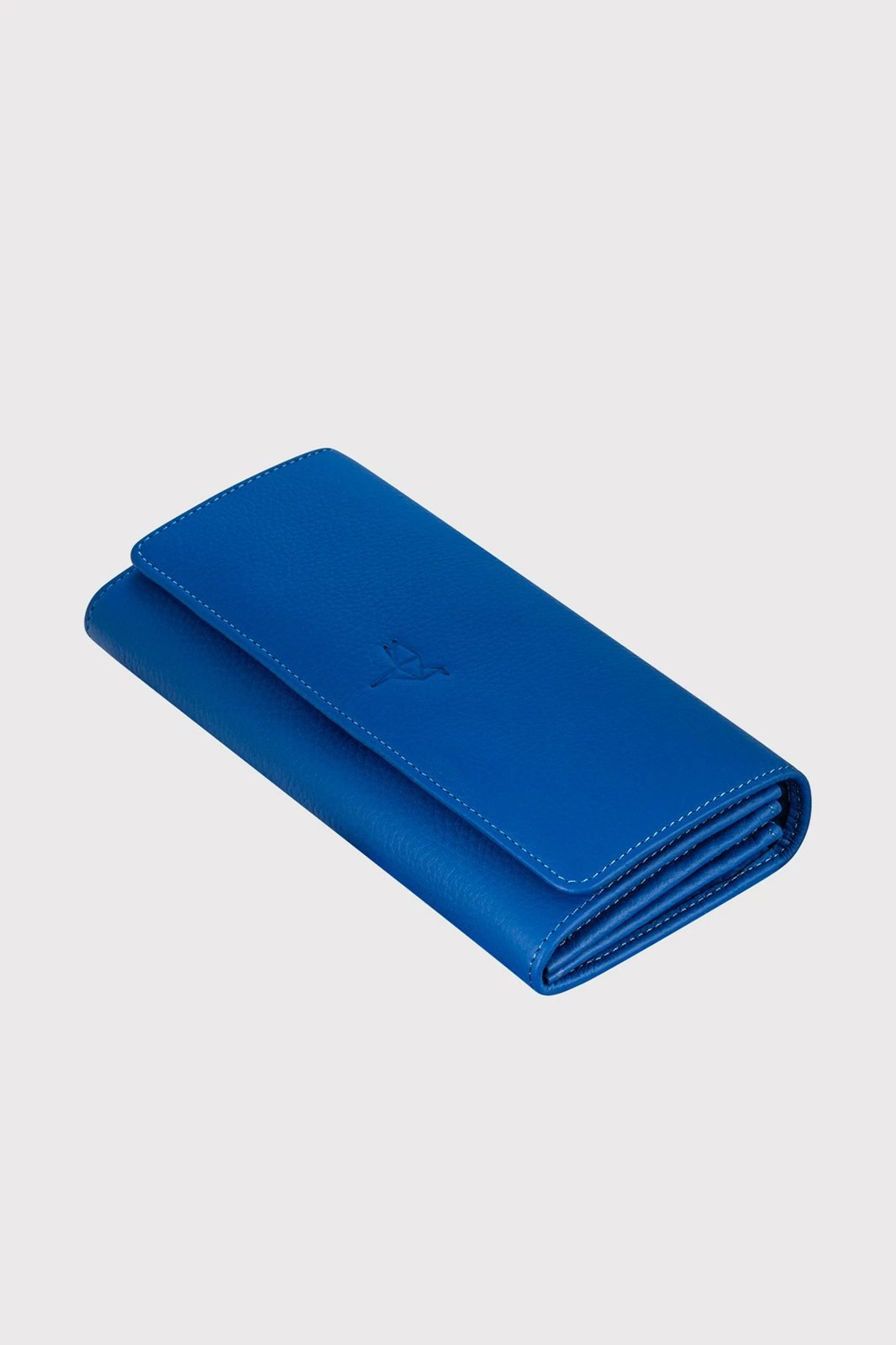 Portofol për gra, ngjyrë sax blue, Zoozie Bags, lëkurë natyrale