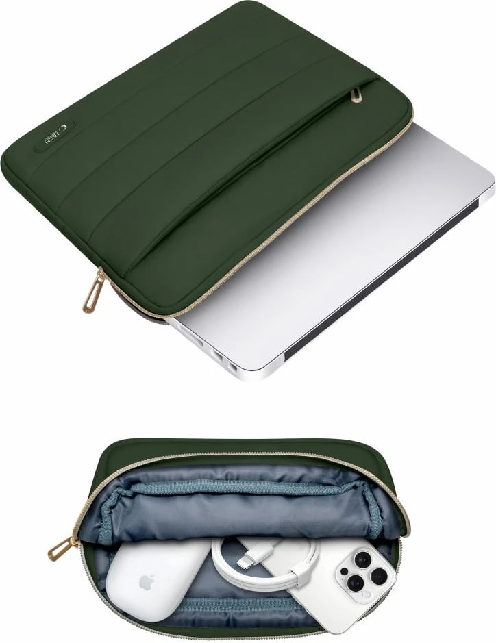 Qantë laptopi Tech-Protect Puffy 15-16", e gjelbërt