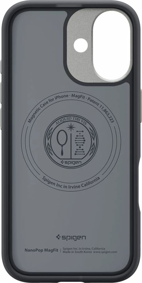 Mbështjellës Spigen Nano Pop MagSafe për iPhone 17, me MagSafe, poliretan, i zi